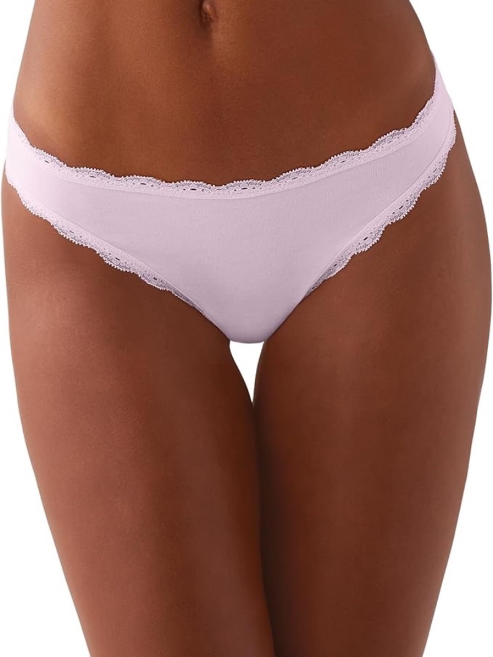 b.tempt'd womens Inspired Eyelet Cotton Thong Panty,L